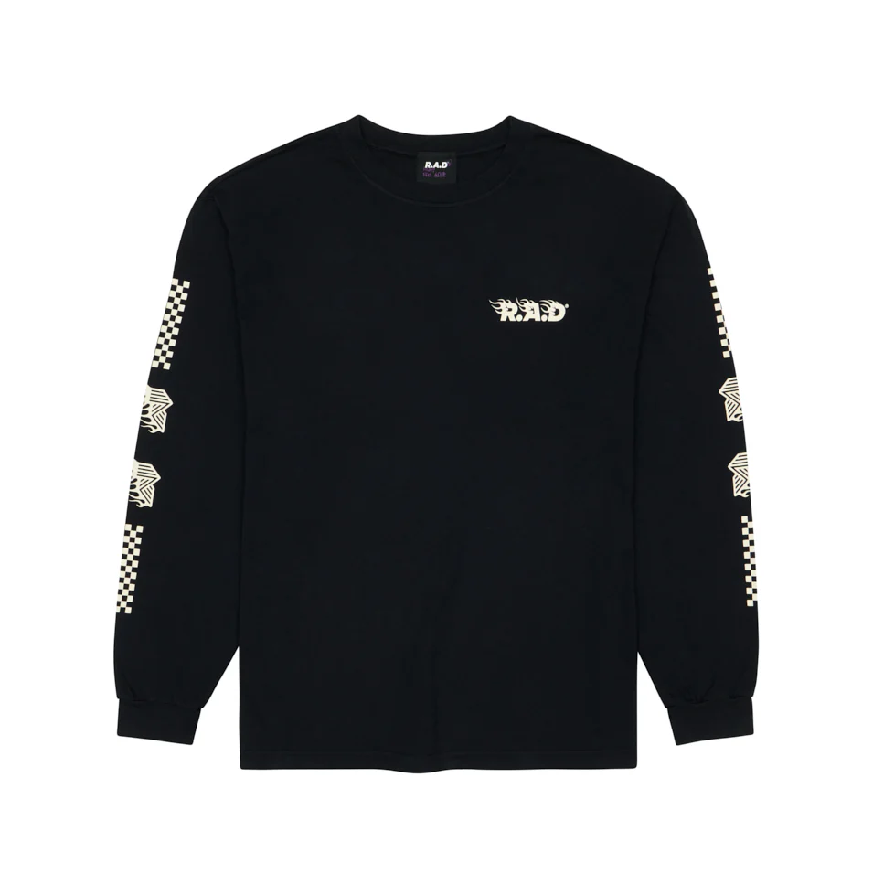 LONG SLEEVE TEE FLAME BLACK